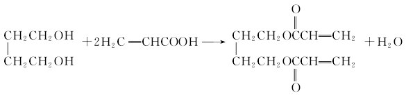 Tetramethylene acrylate can be obtained by propenoic acid and 1,4-butanediol